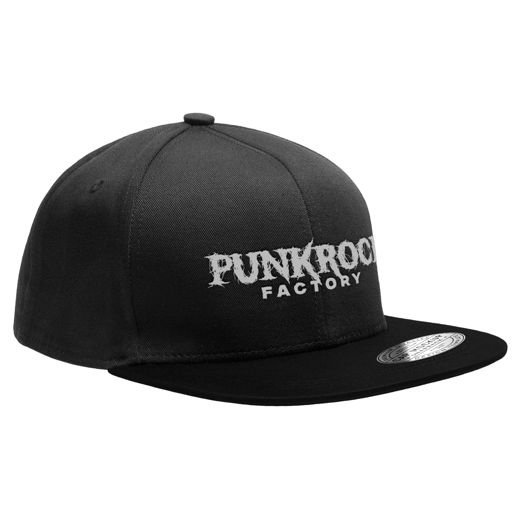 Acid Logo Snapback hats Punk Rock Factory Black 