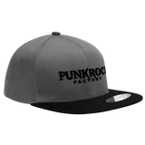 Acid Logo Snapback hats Punk Rock Factory Black/Charcoal Grey 