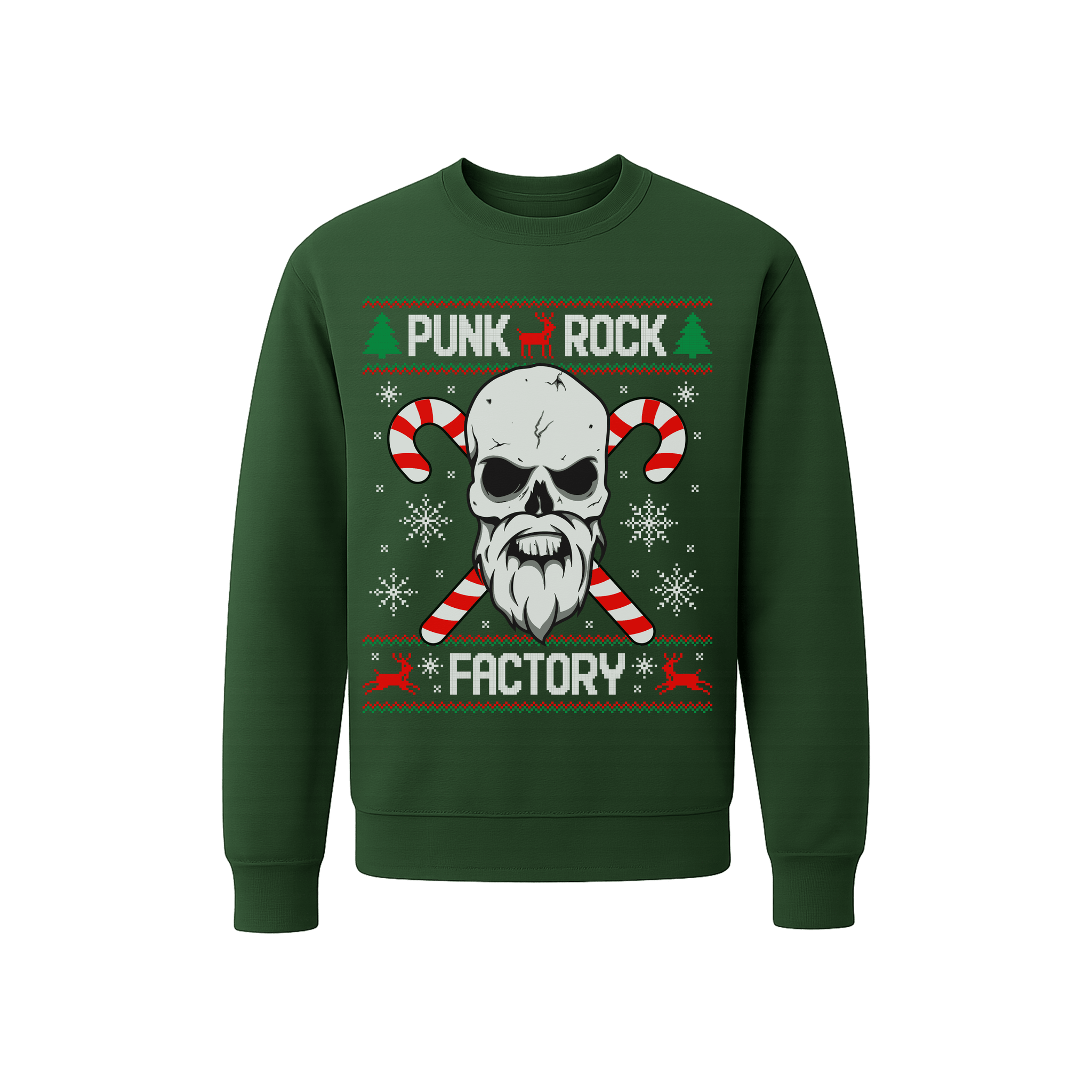 Jingle Belly Jumpers hood Punk Rock Factory green age 7-8 