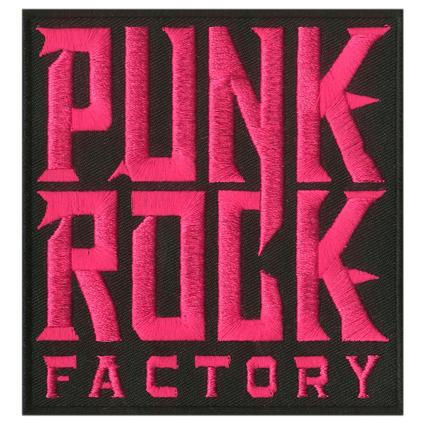 Pink Logo Patch PATCH Punk Rock Factory 