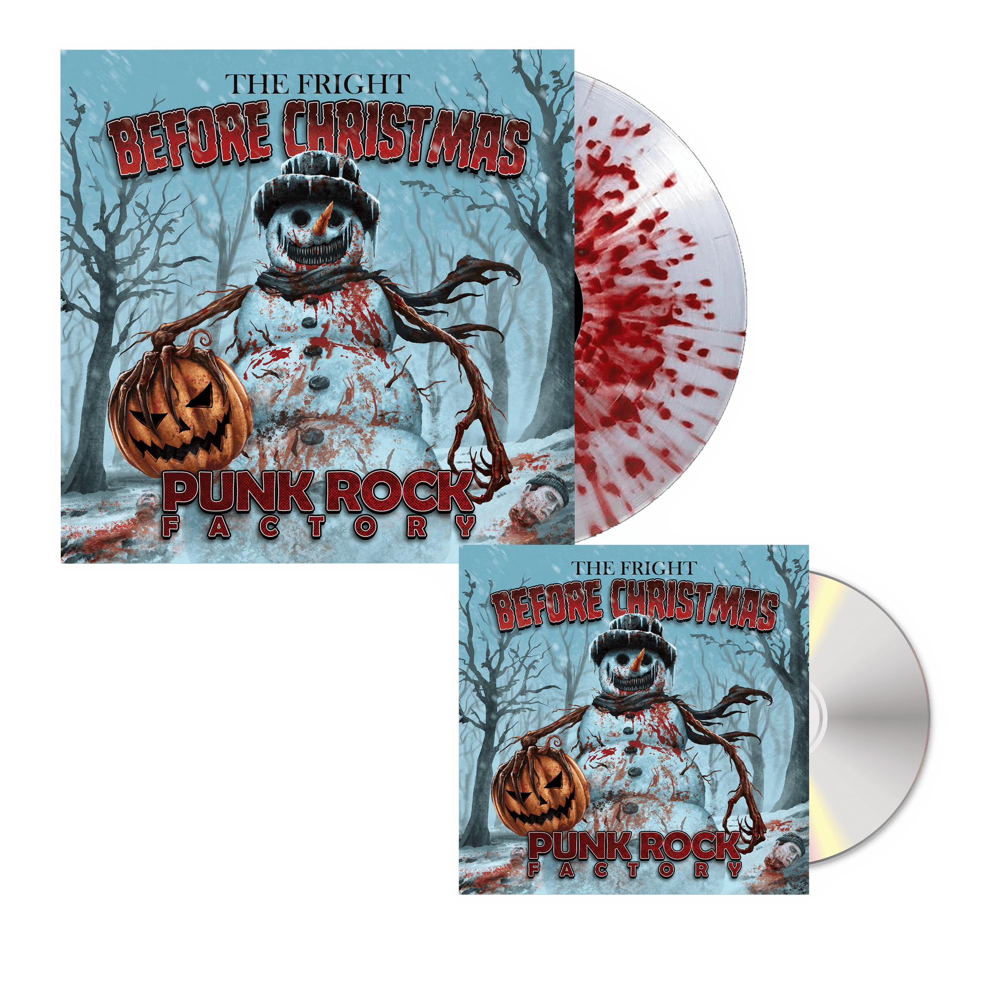 The Fright Before Christmas 12" Vinyl and CD bundle - SIGNED Punk Rock Factory 
